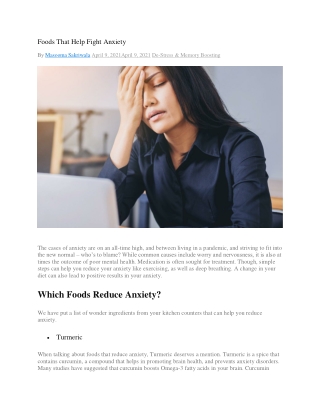 Foods That Help Combat Stress and Anxiety _ Kapiva