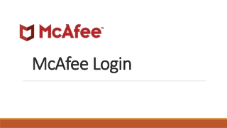 McAfee Login For Multi-Device Protection