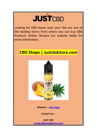 CBD Shops  Justcbdstore.com 0