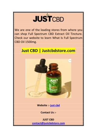 Just CBD  Justcbdstore.com