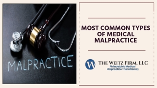 Most Common Types of Medical Malpractice