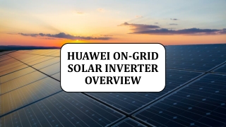 Huawei On-grid Solar Inverters