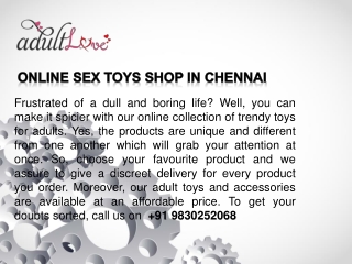 Sex Toys SHOP IN CHENNAI