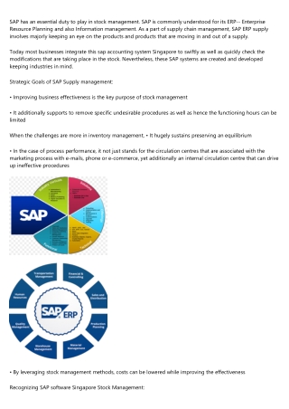 Inventory Management and SAP – How SAP Helps Improving the Inventory Management