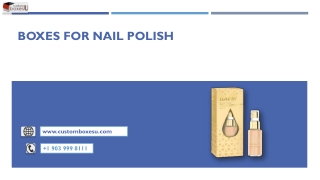 Quality boxes for nail polish available in USA