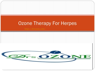 Ozone Therapy For Herpes
