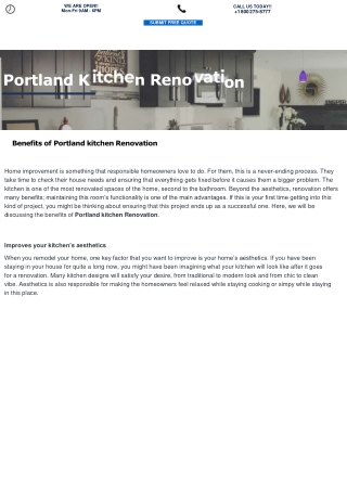 Portland kitchen Renovation