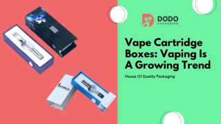 Custom Vape Cartridge Boxes Wholesale | Custom Boxes!