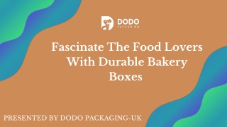 Innovative Custom Bakery Boxes | Food Boxes