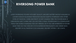 river power bank