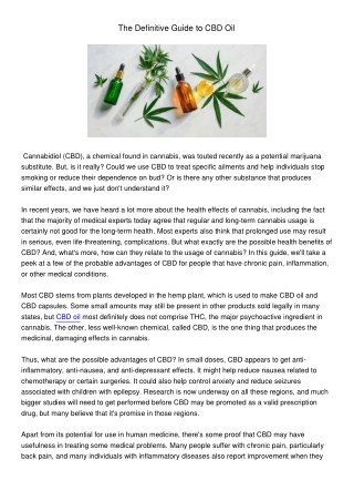 TheDefinitiveGuidetoCBDOil