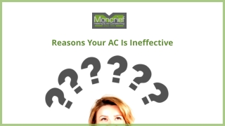 Reasons Your AC Is Ineffective - MoncriefAir