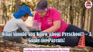 What Should You Know about Preschool? – A Guide for Parents!