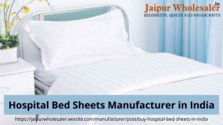 how to buy hospital bed sheets in India