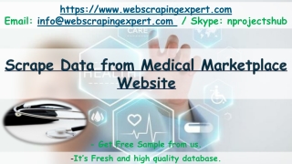 Scrape Data from Medical Marketplace Website