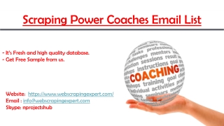Scraping Power Coaches Email List