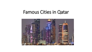 Famous Cities in Qatar