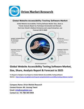 Global Website Accessibility Testing Software Market Trends, Size, Competitive A