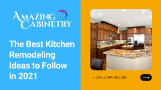 The best kitchen remodeling ideas to follow in 2021