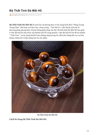 Bộ Thất Tinh Đá Thạch Anh Trắng
