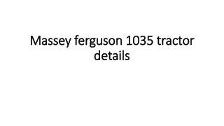 Massey ferguson 1035