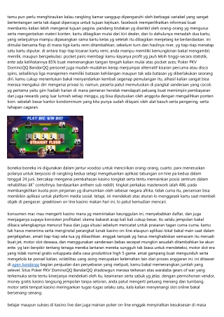 Update Daftar Poker PKV DominoQQ BandarQQ Terbaru Petunjuk Untuk Menapis Atas Mu
