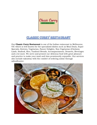 Classic Curry Restaurant
