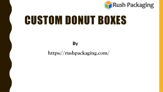 Custom Donut Boxes Wholesale