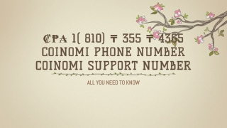 ₡₱₳ 1( 810) ₸ 355 ₸ 4365 Coinomi Phone number CoinOmi Support Number
