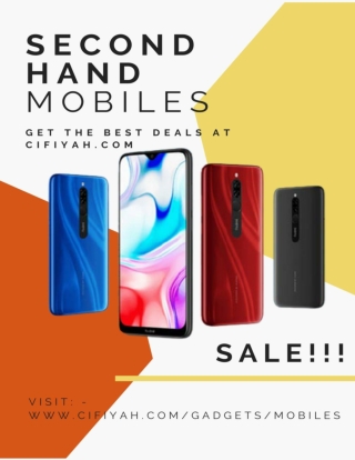 Buy or sell second hand mobiles from classified sites