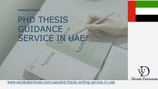 PHD THESIS GUIDANCE  SERVICE IN UAE
