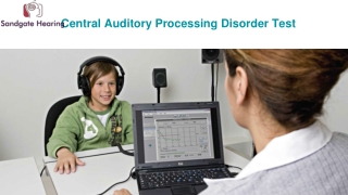 Auditory processing disorder tests