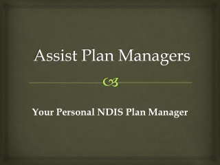 NDIS Plan Management Providers