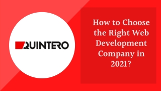 How to Choose the Right Web Development Company in 2021