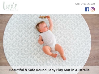 Beautiful & Safe Round Baby Play Mat in Australia