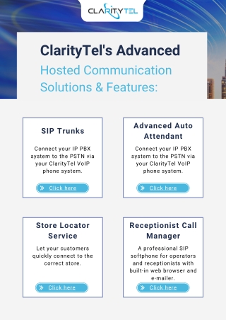 Best Advanced Hosted Solutions | ClarityTel VoIP