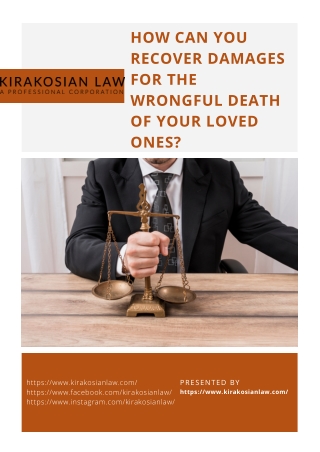 How can you recover damages for the wrongful death of your loved ones?