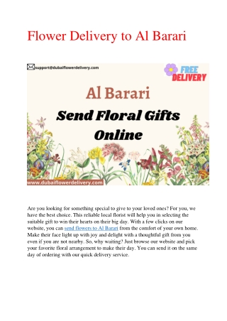 Flower Delivery to Al Barari