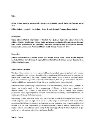 Lithium Market Analysis.docx