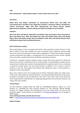 Nitric Acid Market Analysis.docx