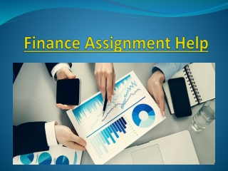 Finance Assignment Help