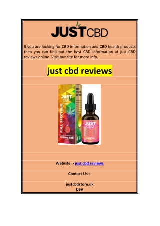 just cbd reviews 0