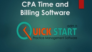 CPA Time and Billing software