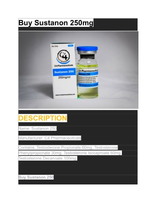 Buy Sustanon 250mg