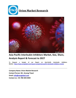Asia-Pacific Interleukin Inhibitors Market Trends, Size, Competitive Analysis an