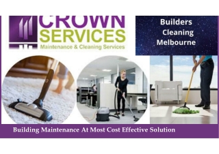 Building Maintenance At Most Cost Effective Solution