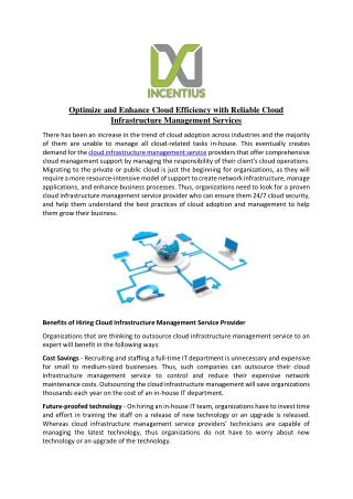 Optimize and Enhance Cloud Efficiency with Reliable Cloud Infrastructure Management Services-converted