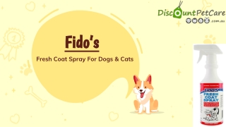 Buy Fido's Fresh Coat Spray For Dogs & Cats Online - DiscountPetCare