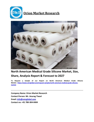 North American Medical Grade Silicone Market Trends, Size, Competitive Analysis