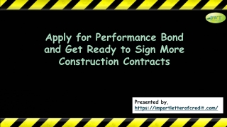 How to Get Performance Bond – Performance Bond Providers